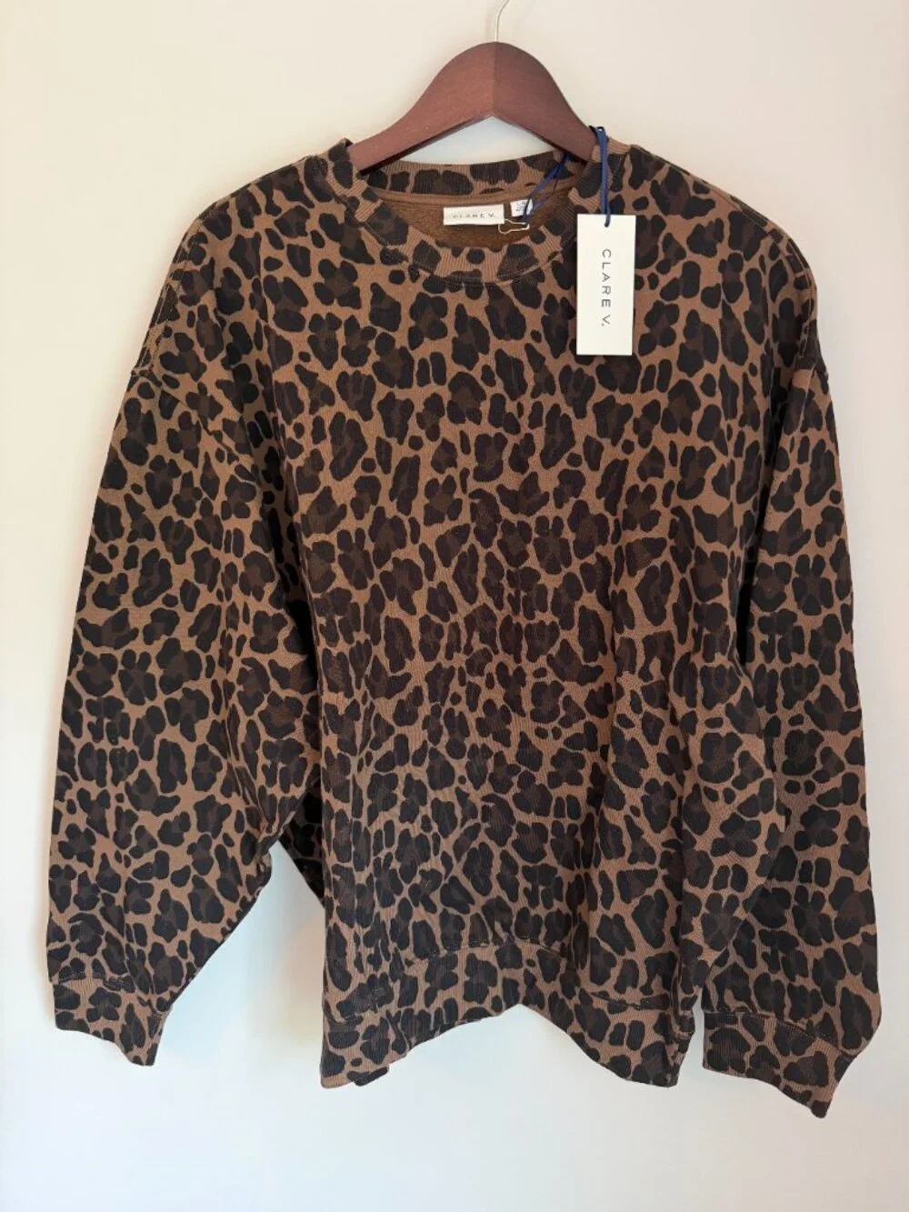 Clare V Leopard Print Sweatshirt - Picture 2 of 5
